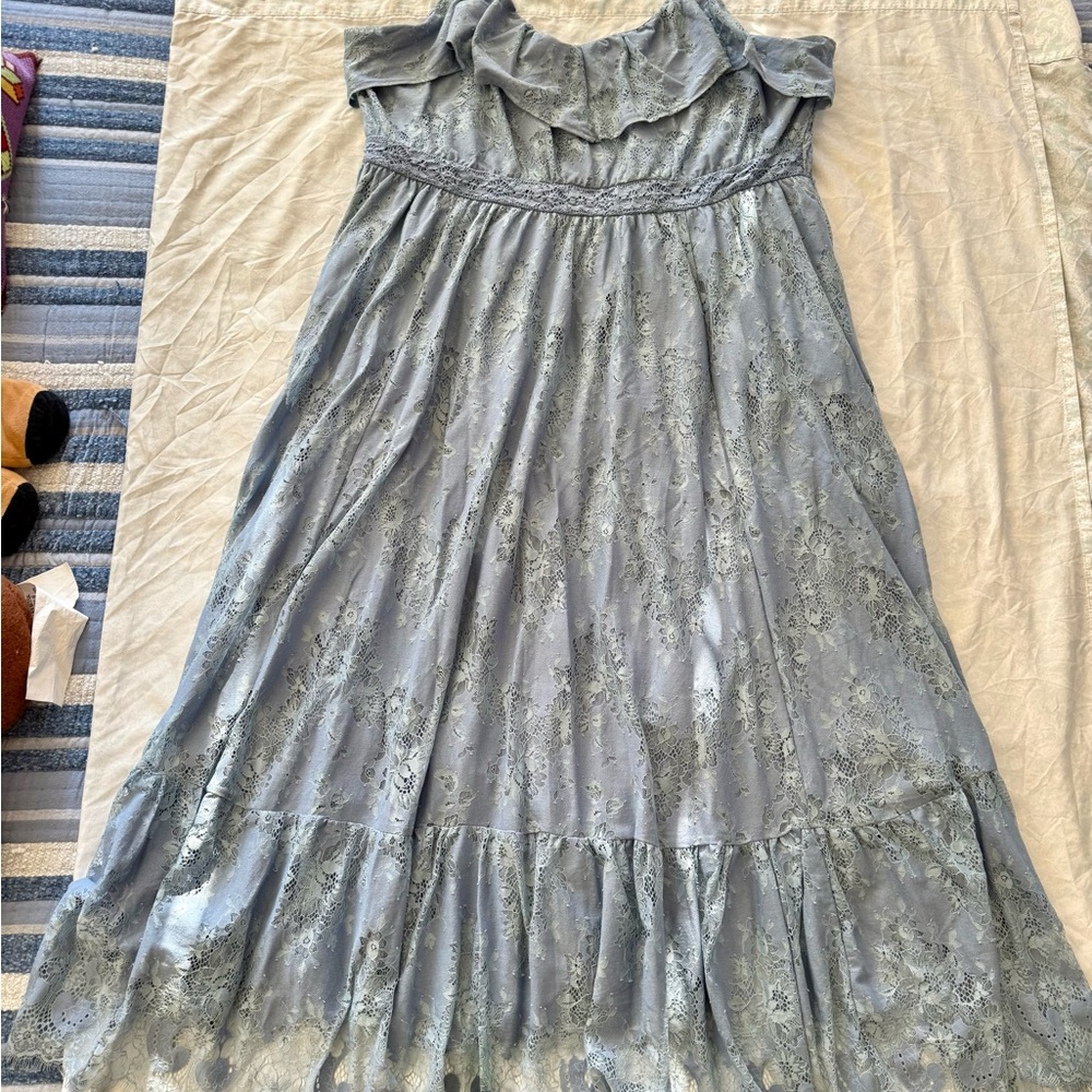 Torrid Light Blue Lace Dress
